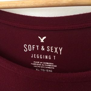 American Eagle Outfitters Tops - American Eagle Outfitters Soft & Sexy jegging tee American Eagle Outfitters Tops - American Eagle Outfitters Soft & Sexy jegging tee